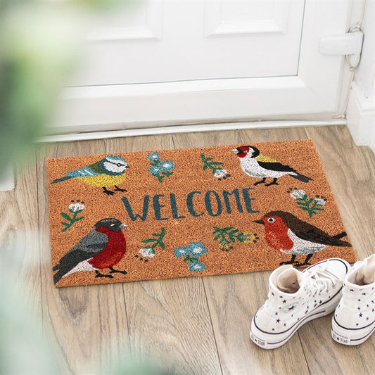 Garden Birds Coir Door Mat