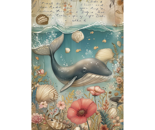Dog Desk Under The Sea Deluxe Greeting Card