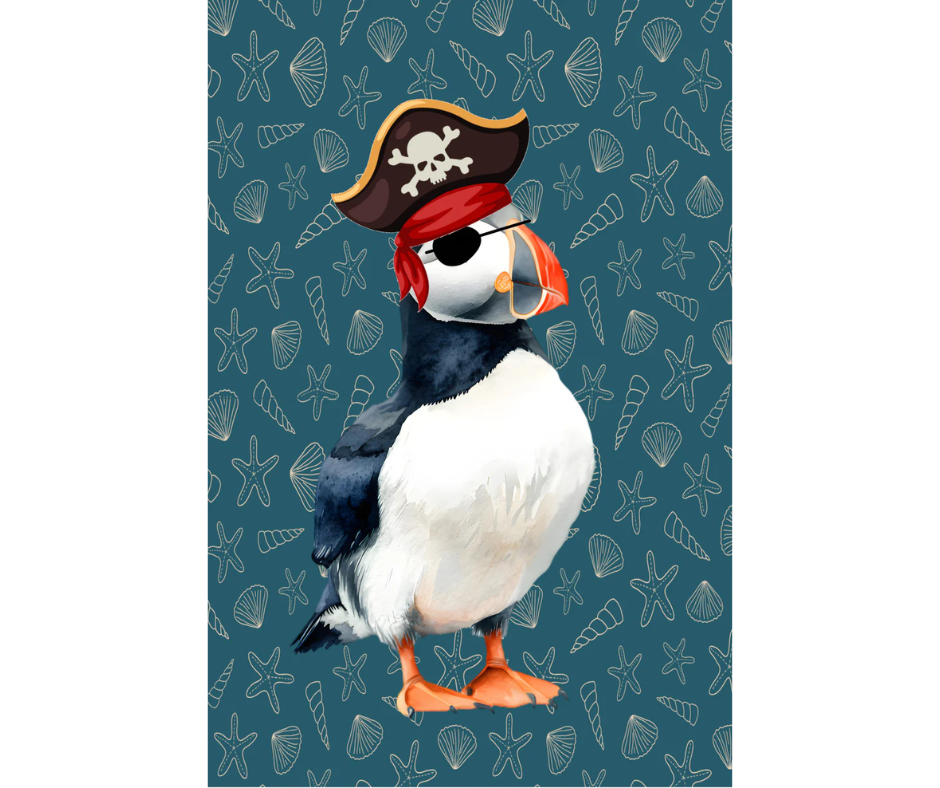 Canvas Art Print Pirate Puffin
