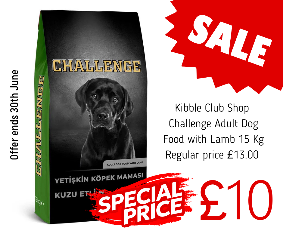 Kibble Club Shop Challenge Adult Dog Food with Lamb 15 Kg