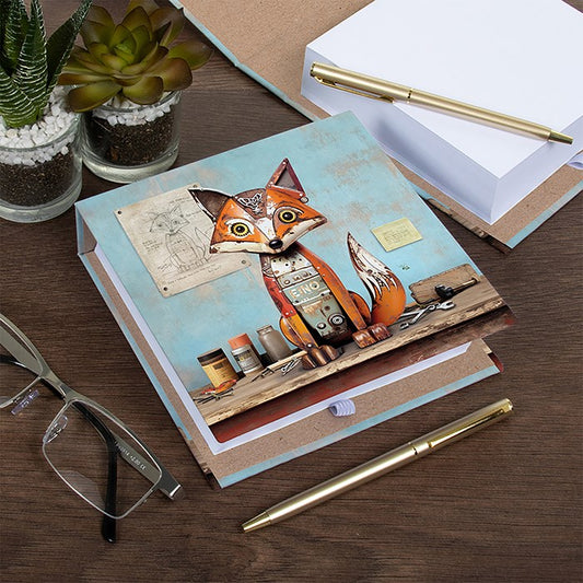 Scrap Art Memo Pad Fox