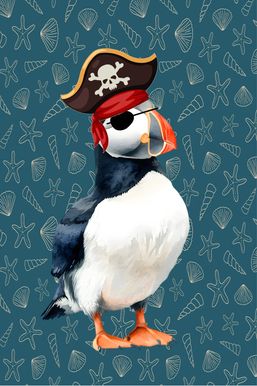 Canvas Art Print Pirate Puffin