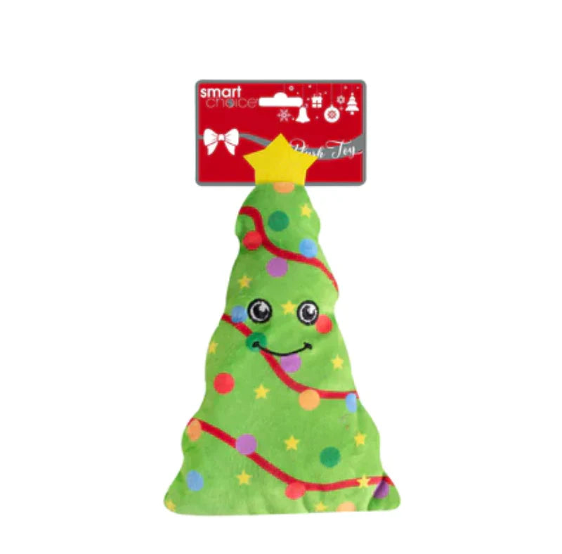 Plush Squeaky Christmas Tree & Dachshund Dog Toys