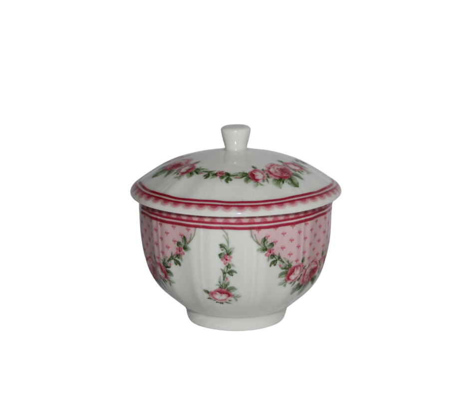 Orchid Designs Vintage Rose Sugar Bowl