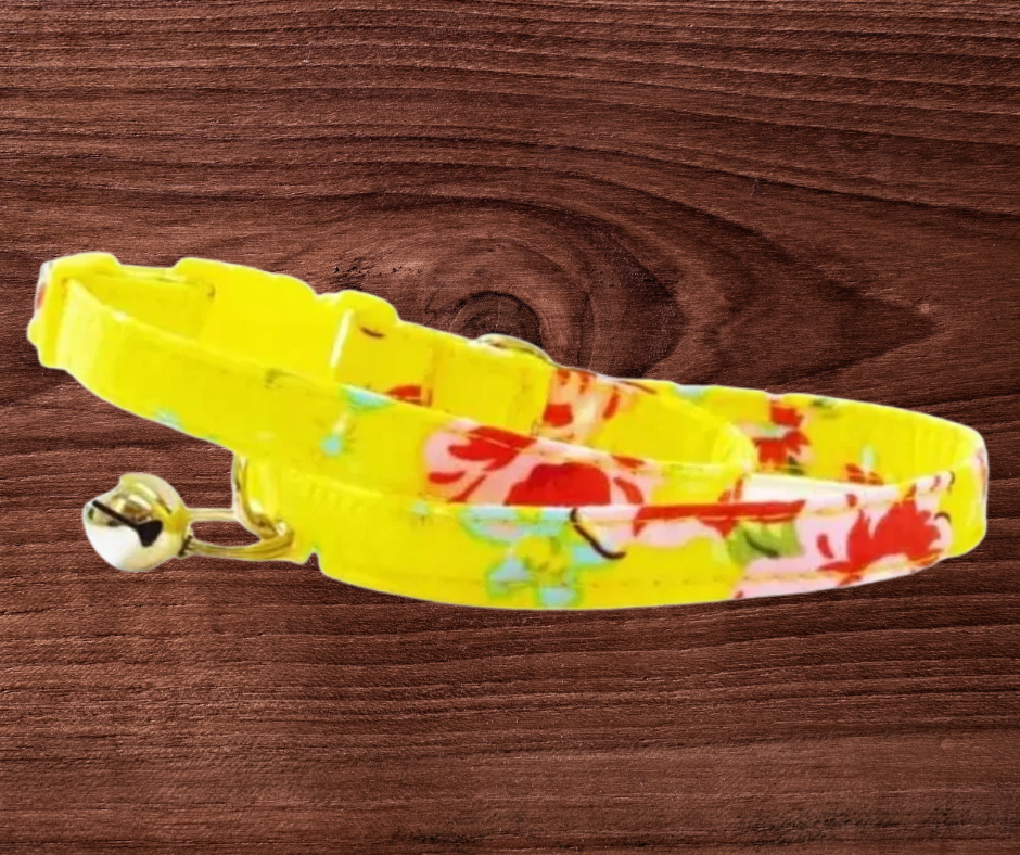 Lemon Drizzle Breakaway Cat Collar Mabel & Mu
