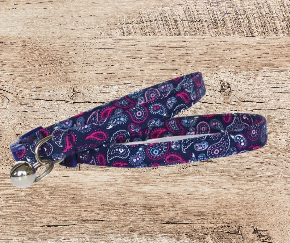 Paisley Bark Breakaway Cat Collar Mabel & Mu