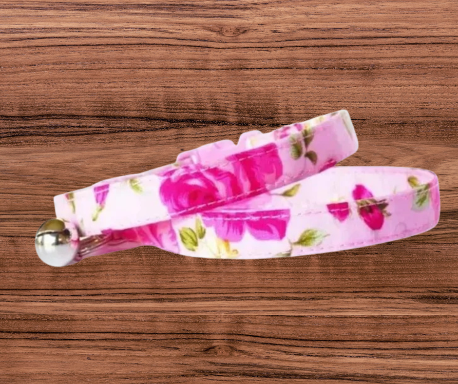 Tea Rose Breakaway Cat collar Mabel & Mu