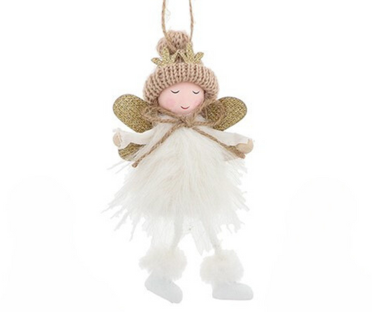 Cosy Christmas Angels Hanging Decoration
