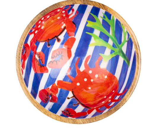 Dip Bowl With Striking Crab Decoration