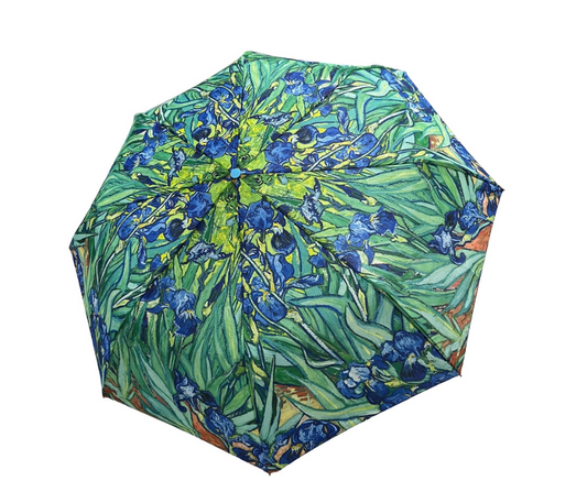 Van Gogh Irises Print Folding Umbrella