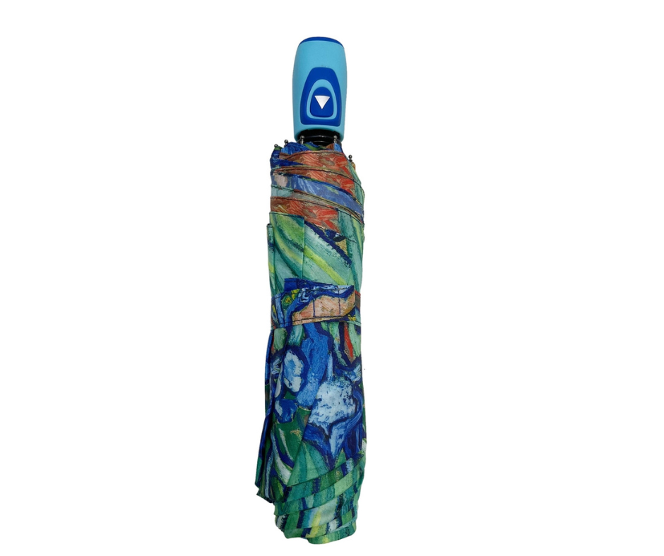 Van Gogh Irises Print Folding Umbrella