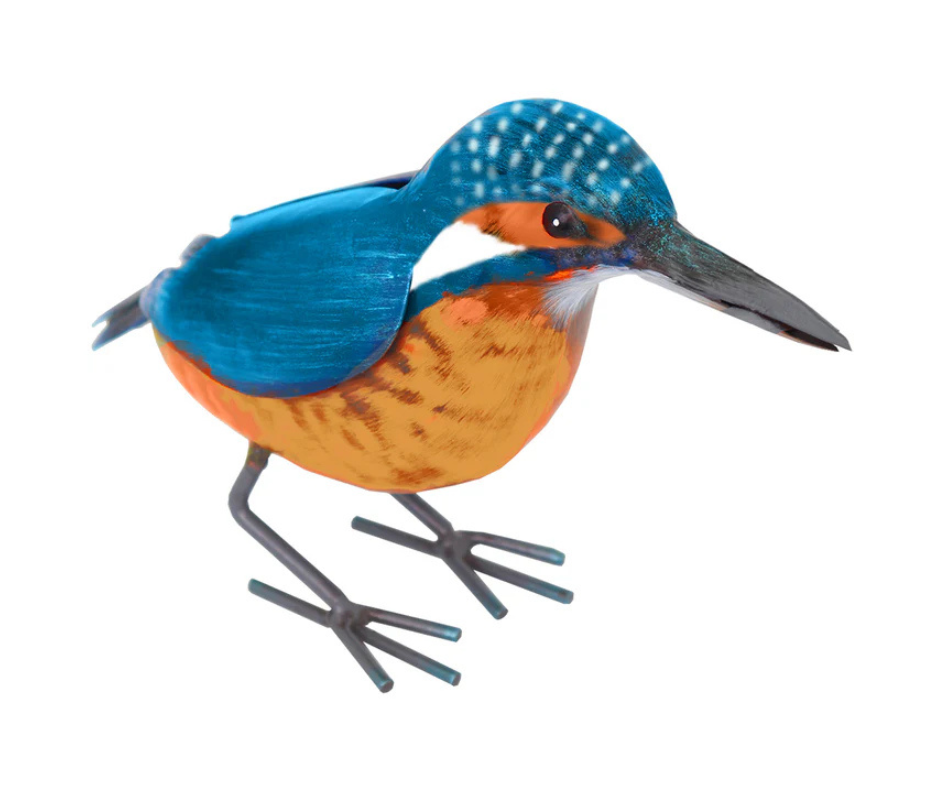 Metal Indoor /Outdoor Kingfisher Garden Ornament