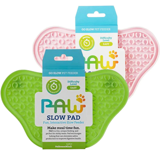 Likimat Lick Pad Dog Slow Feeder Mat x 2 Pink & Green