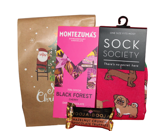 Chocs & Socks Goody Bag – Indulgent Treats for the Cosy Season Vegan Chocolate