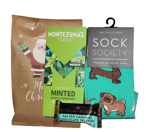 Chocs & Socks Goody Bag – Indulgent Treats for the Cosy Season Vegan Chocolate