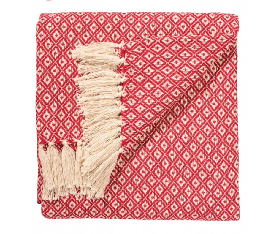 Fair Trade Diamond Weave Cotton Handloom Throw