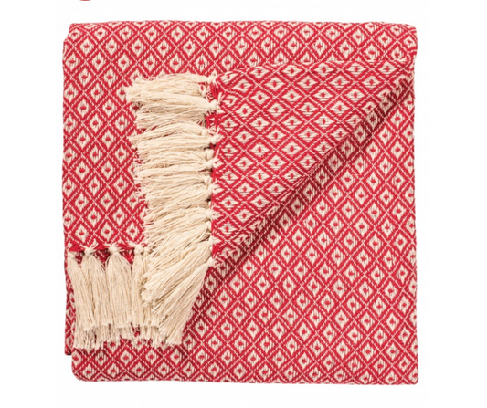Fair Trade Diamond Weave Cotton Handloom Throw