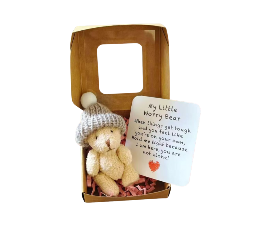 My Little Worry Bear – Pocket Comfort Bear with Reassurance Card