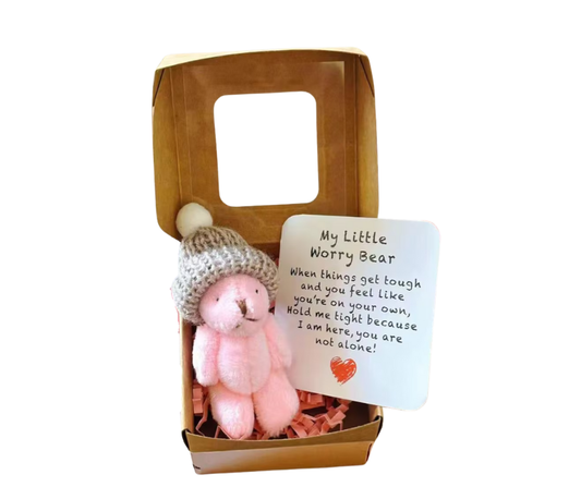 My Little Worry Bear – Pocket Comfort Bear with Reassurance Card