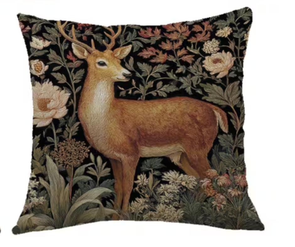 Forest Garden Deer Cushion.
