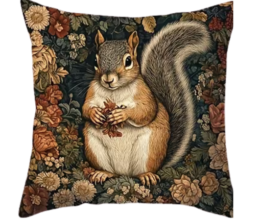 Whispering Meadow Squirrel Cushion