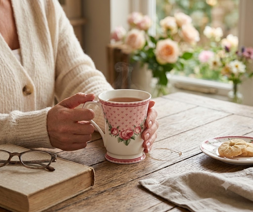 Orchid Designs Vintage Roses Mug