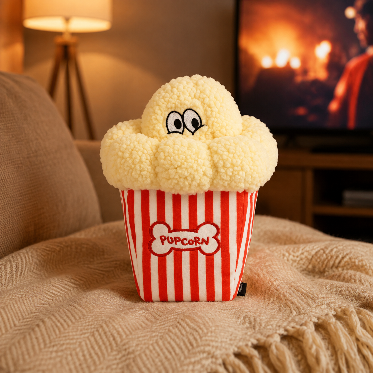 Hollywoof Poppin' Pupcorn Dog Toy