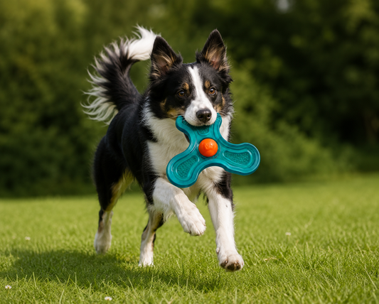 Flex Flying Dog Toy Frizbee Blue