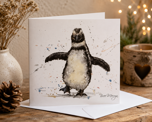Bree Merryn, Fine Art Penguin Small Card To Post
