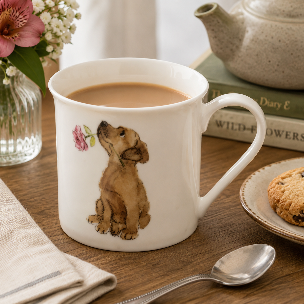Paper Shed Labrador Puppy Fine China Mug