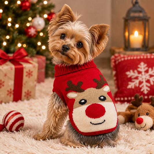Rudolf Cosy Fit Christmas Dog Jumper