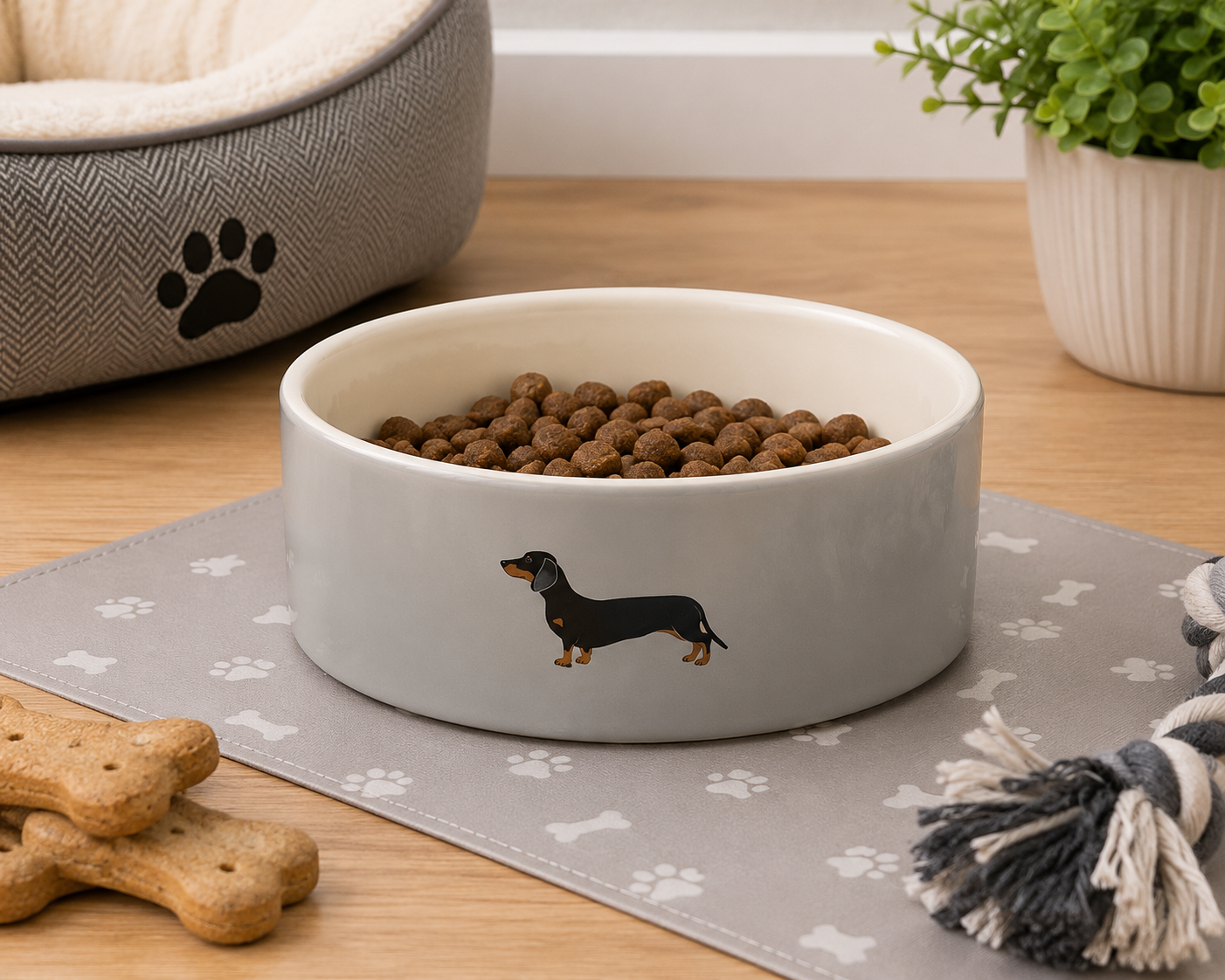 Bailey & Friends Dachshund Dog Bowl