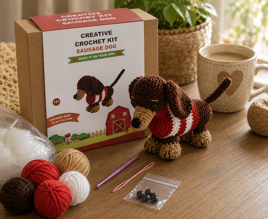 Creative Crochet Make Your Own Dachshund Dog Kit