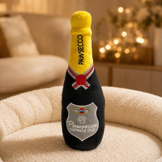 Pawsecco Bottle Plush Dog Toy