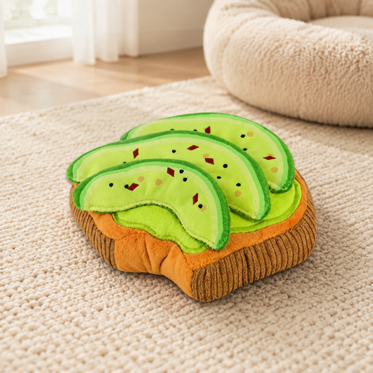 Barking Brunch Avocado Toast Dog Toy