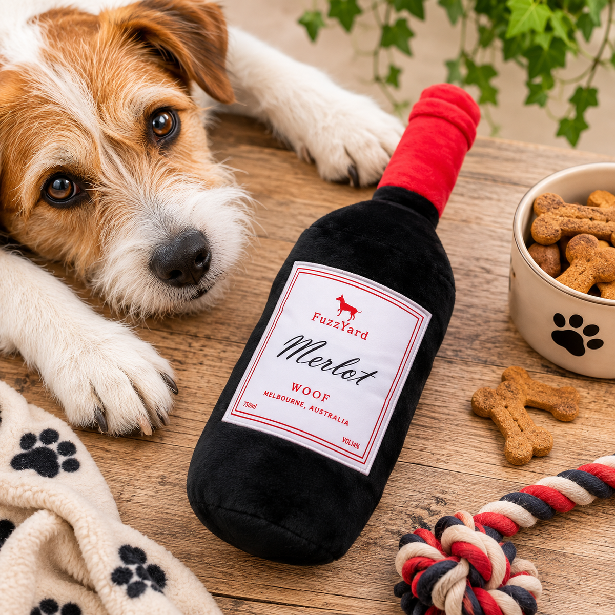 Merlot Dog Toy