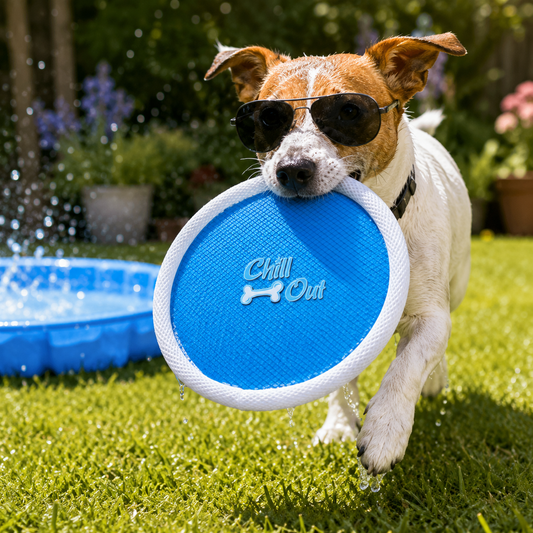 All For Paws Chill Out Floating Flying Disk Hydration Cooling Summer Dog Toy