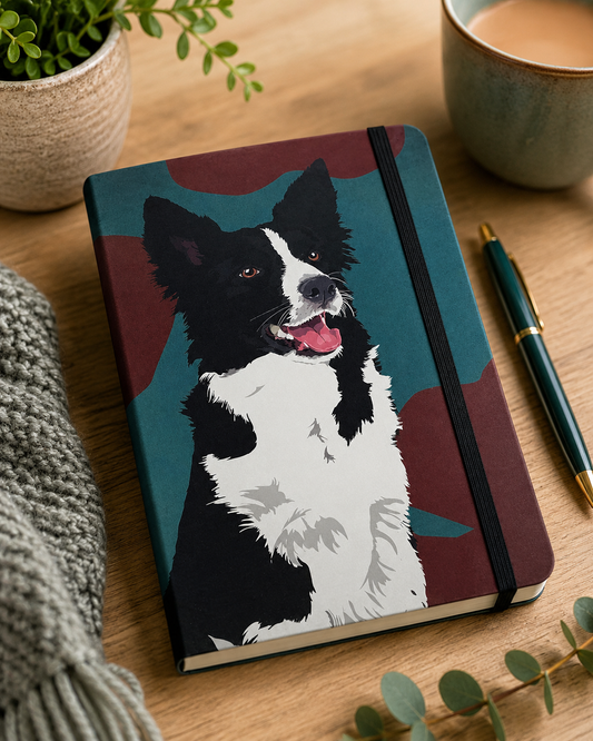 Border Collie Flexible Notebook