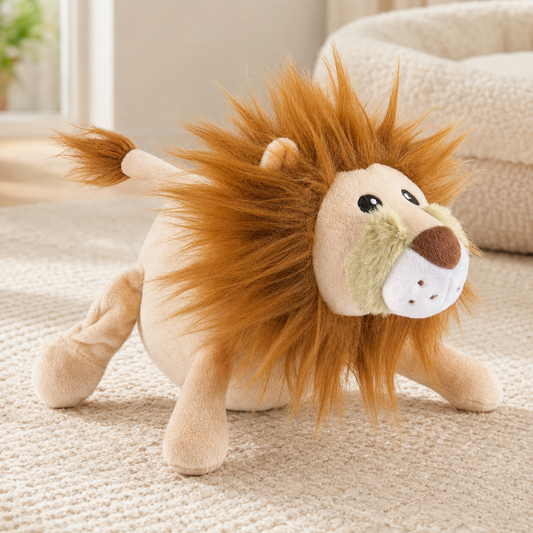 Lion Plush Dog Toy