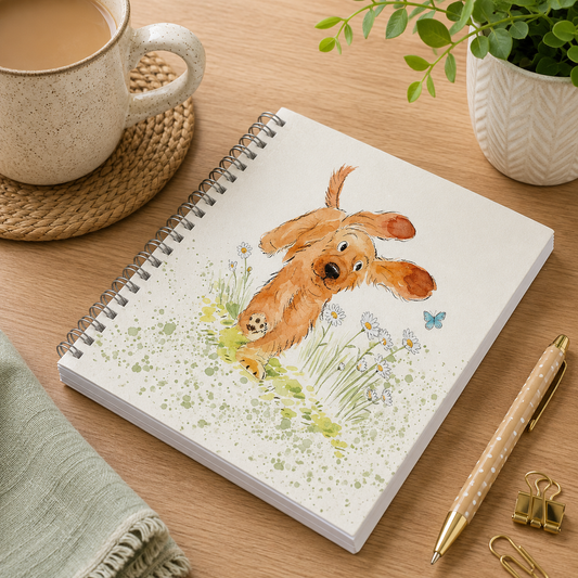 Paper Shed Cocker Spaniel A6 Notebook