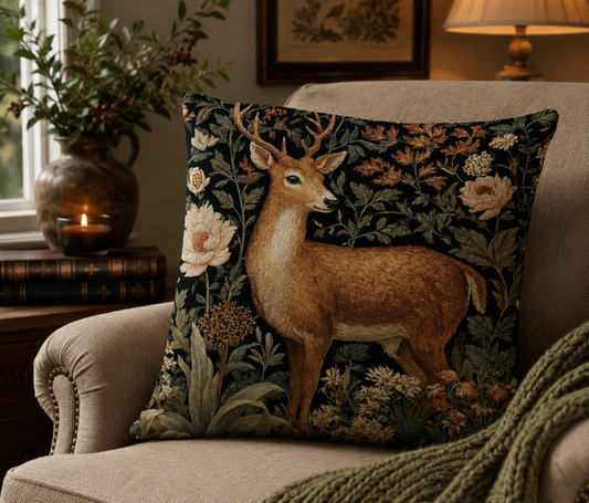 Forest Garden Deer Cushion.
