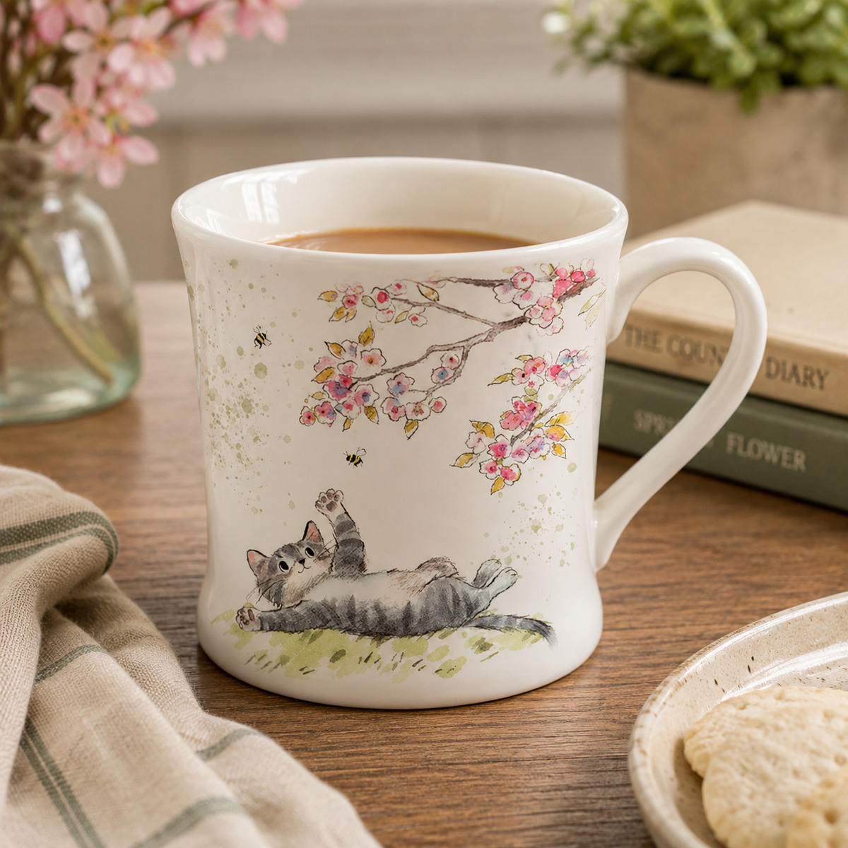 Paper Shed Tabby Cat Mug