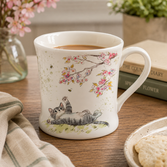 Paper Shed Tabby Cat Mug