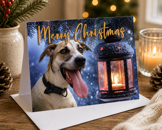 Dog Desk Volky Deluxe Christmas Card