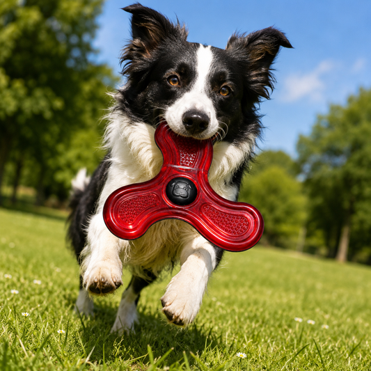 Flex Flying Dog Toy Frizbee Red
