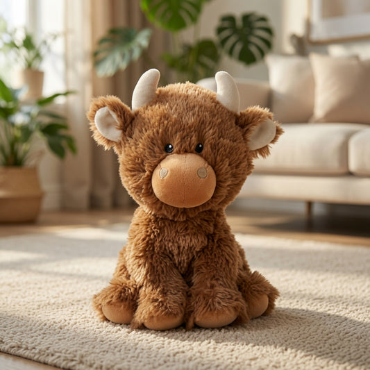 Highland Cow Dog Toy