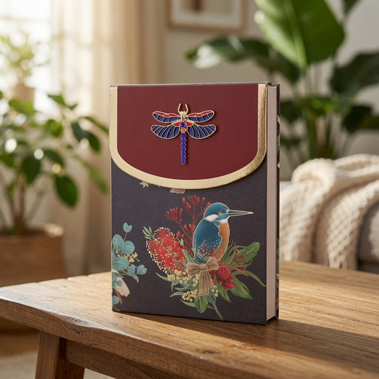 Kingfisher Notebook With Charm