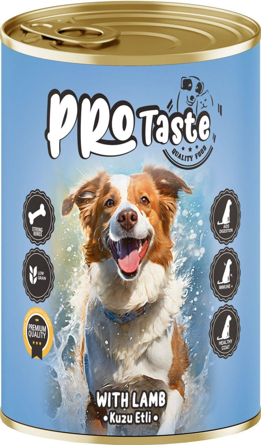 Pro Taste Lamb Meat Puppy Canned Food 400 Gr 24 Pieces