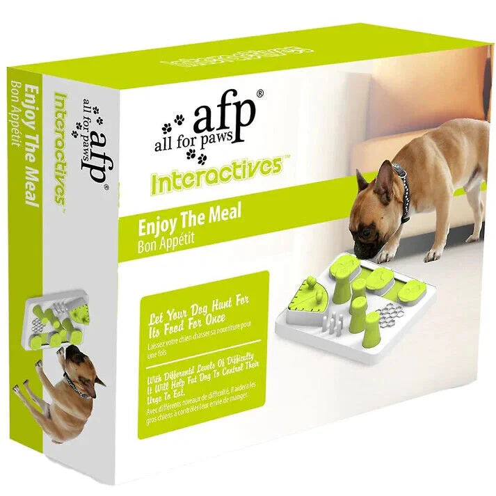 All For Paws Interactive Food Puzzle Slow Dog Feeding Bowl Combo Enjoy The Meal