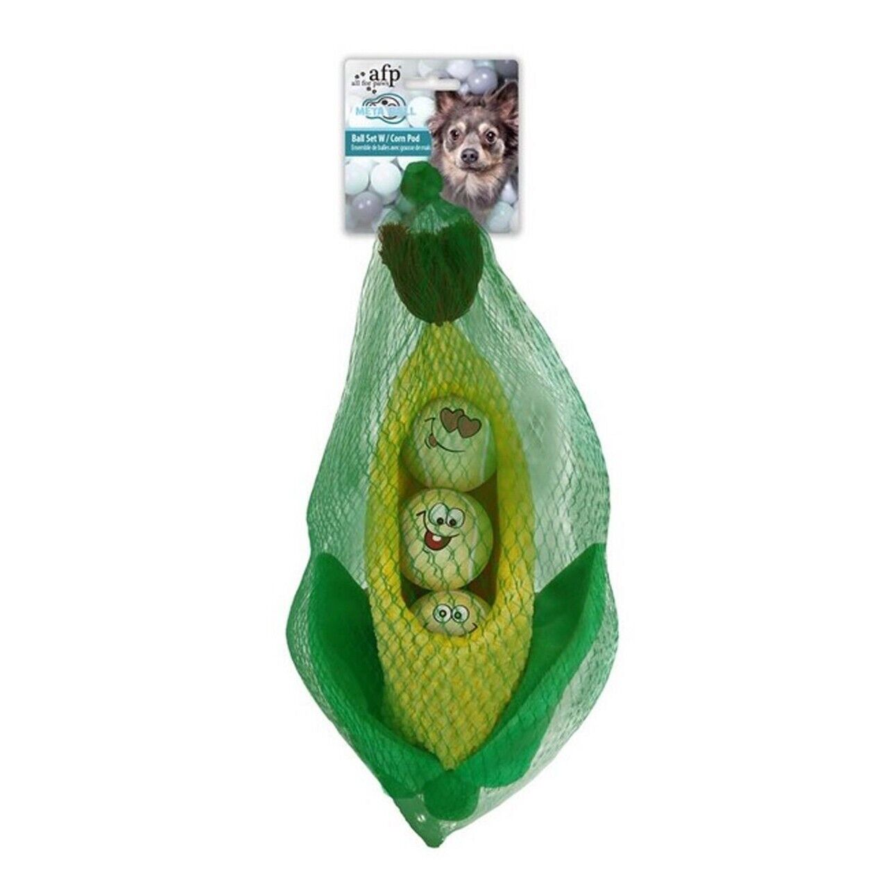 All For Paws Meta Ball Set with Corn Pod Dog Toy